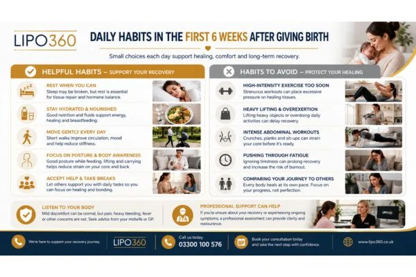 What to Do (and Avoid) in the First 6 Weeks After Giving Birth To Avoid Diastasis Recti 3 First 6 Weeks After Giving Birth To Avoid Diastasis Recti Northwood : Daily Habits in the First 6 Weeks After Giving Birth