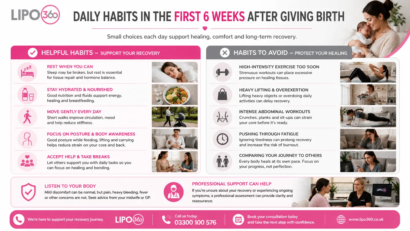 What to Do (and Avoid) in the First 6 Weeks After Giving Birth To Avoid Diastasis Recti 3 First 6 Weeks After Giving Birth To Avoid Diastasis Recti Northwood : Daily Habits in the First 6 Weeks After Giving Birth